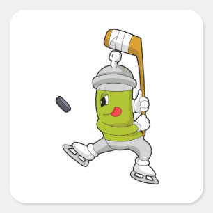 IJshockey Ice hockey-stick Vierkante Sticker
