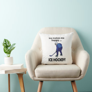 IJshockey ijs maakt me blij ijshockey Kussen