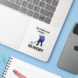 IJshockey ijs maakt me blij ijshockey Sticker