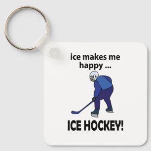 IJshockey Ijs Maakt Me Gelukkig IJshockey Sleutelhanger