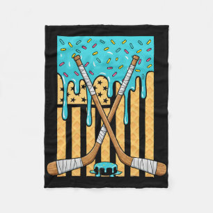 IJshockey IJscrcream Drip Jongens Amerikaanse Vlag Fleece Deken