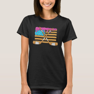 IJshockey IJscrcream Drip Jongens Amerikaanse Vlag T-shirt