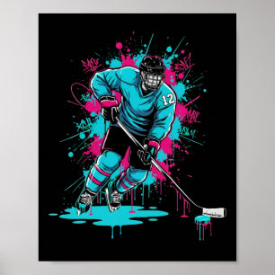 IJshockey IJsdropping Nummer 12 12e Verjaardag Poster