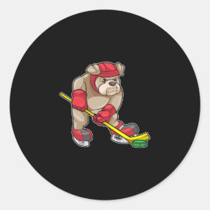 IJshockey IJshockey Stick Sport Ronde Sticker