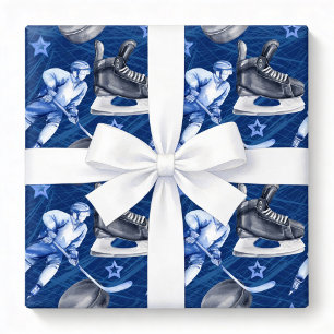 IjsHockey Inpakpapier, Winter Sport Cadeauverpakki Cadeaupapier