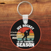 IJshockey is mijn favoriete seizoen Sleutelhanger (Voorkant)