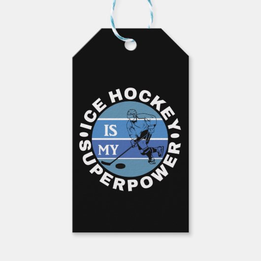 IJshockey is mijn superkracht Cadeaulabel (Voorkant)