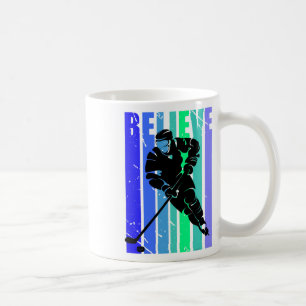 IjsHockey Jongens Retro Vintage IJshockey Speler C Koffiemok
