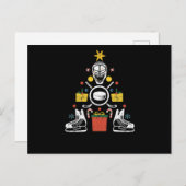 IJshockey kerstdecoratie boom grappige Xmas ga Briefkaart (Voorkant / Achterkant)
