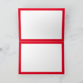 Ijshockey kerstkaart - zwarte rode doelverdediger kaart (Binnen)