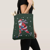 IJshockey Kerstman spelen Ice Sports Team Tote Bag (Dichtbij)