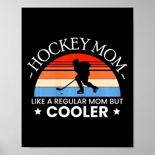IJshockey Moeder Speler Keeper Schaatsers Team Puc Poster (Voorkant)