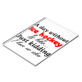 ijshockey notitieboek (Linkerzijde)