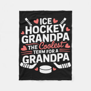IJshockey Opa De Coolste Term Voor Een Opa Fleece Deken