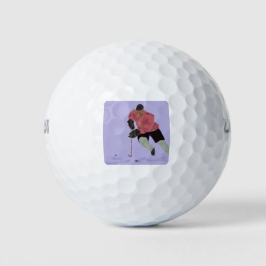 IJshockey Play Art Golfballen (Voorkant)