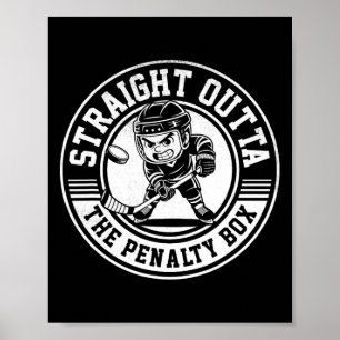 IjsHockey Rechtstreeks Uit De Strafbox Grappige Sp Poster