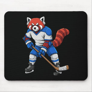 IJshockey Rode Panda Sport Speler Dier Muismat