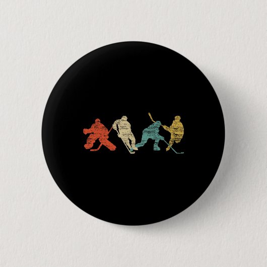 IJshockey Ronde Button 5,7 Cm (Voorkant)