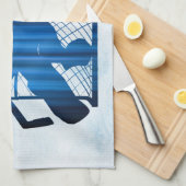 IJshockey schaats handdoek blauw (Quarter Fold)