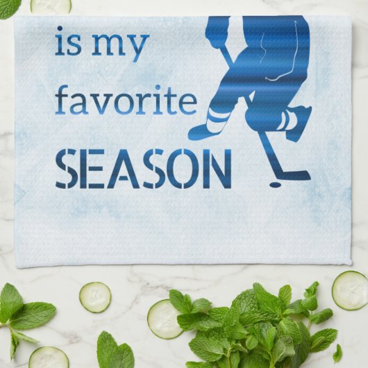 IJshockey schaats handdoek Favoriet blauw (Gevouwen)