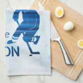 IJshockey schaats handdoek Favoriet blauw (Quarter Fold)