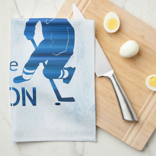 IJshockey schaats handdoek Favoriet blauw (Quarter Fold)