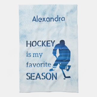 IJshockey schaats handdoek Favoriet blauw
