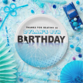 IJSHOCKEY SCHAATSEN Verjaardagsfeest Decor Papieren Bordje (Feest)