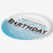 IJSHOCKEY SCHAATSEN Verjaardagsfeest Decor Papieren Bordje (Gekanteld)