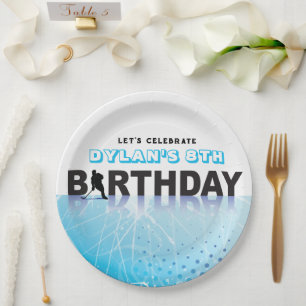 IJSHOCKEY SCHAATSEN Verjaardagsfeest Decor Papieren Bordje