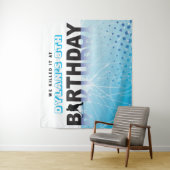 IJSHOCKEY SCHAATSEN Verjaardagsfeest Foto-Op Herin Wandkleed (In situ)