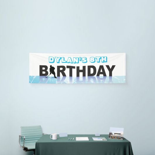 IJSHOCKEY SCHAATSEN Verjaardagsfeestje Photo-Op Ge Spandoek (Beurs)