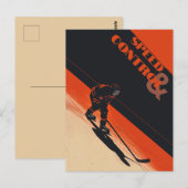 IJshockey snelheid en controle Briefkaart (Voorkant / Achterkant)