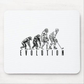 IjsHockey Speler Evolutie Grappige Man Aap Holbewo Muismat