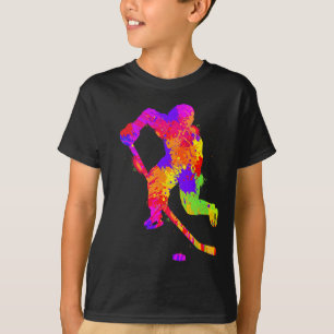 IjsHockey Speler Jongens Jeugd Mannen Kinderen T-shirt