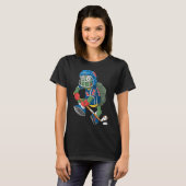 IjsHockey Speler Turtle T-shirt (Voorkant volledig)