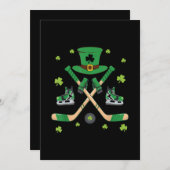 IjsHockey St. Patrick's Day Cute Cadeau Doelman Kl Kaart (Voorkant / Achterkant)