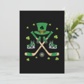 IJsHockey St. Patricks Day Cute Cadeau Doelman Kla Kaart (Staand voorkant)