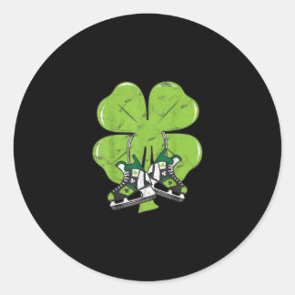 IJshockey St Patricks Day Love Goalie Ronde Sticker