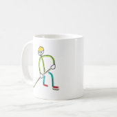 Ijshockey Stickman Koffiemok (Voorkant links)