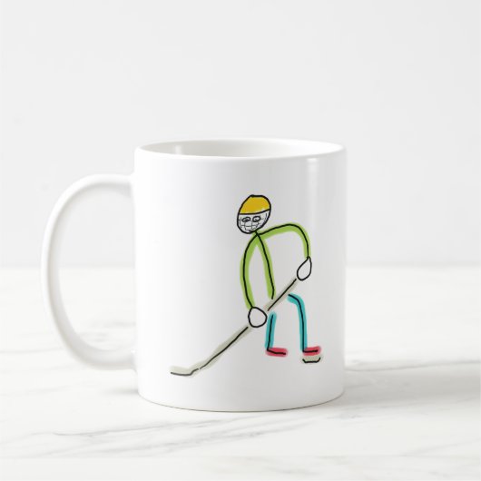 Ijshockey Stickman Koffiemok (Links)