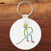 Ijshockey Stickman Sleutelhanger (Voorkant)