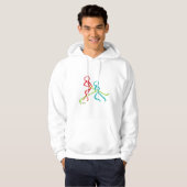 Ijshockey Stickmannen Hoodie (Voorkant volledig)