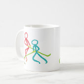 IJshockey Stickmannen Koffiemok (Voorkant links)