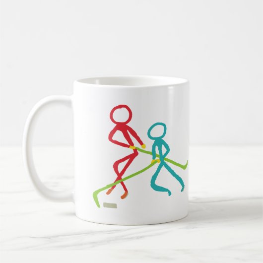 IJshockey Stickmannen Koffiemok (Links)