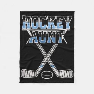 IJshockey tante trots tante van speler keeper spor Fleece Deken