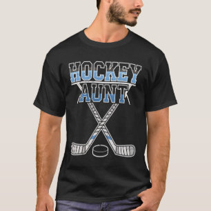 IJshockey tante trots tante van speler keeper spor T-shirt