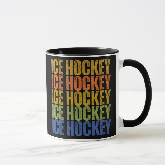 IJshockey typografie Mok (Rechts)
