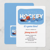 IJshockey Uitnodigingen (Voorkant / Achterkant)