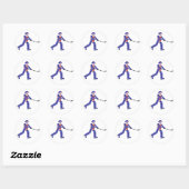IJshockey USA Ronde Sticker (Vel)